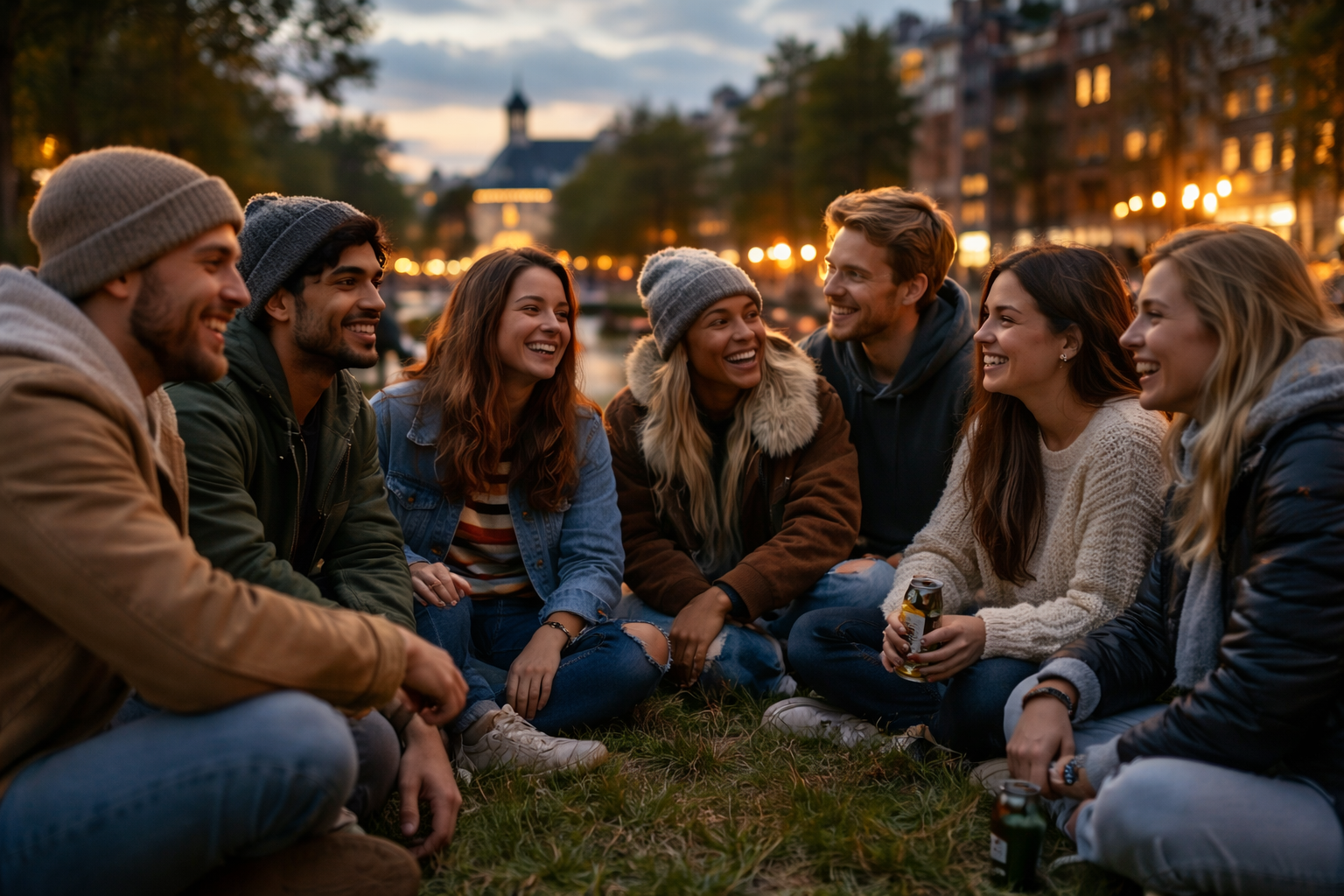 Campus life activities - people connecting in real life